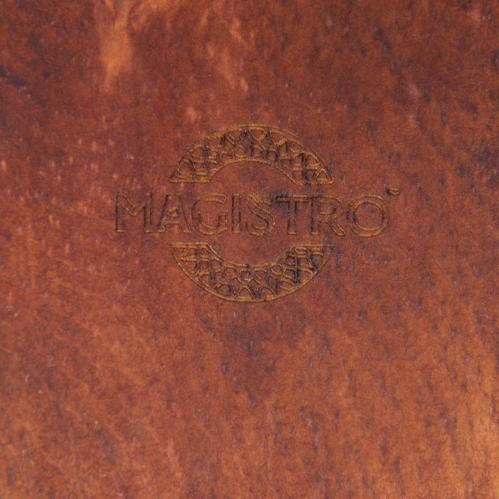 Доска разделочная, для подачи на ножках из натурального кедра Mаgistrо,38×10,5×6,5 см, с ручкой, цвет - фото 8 - id-p199591818