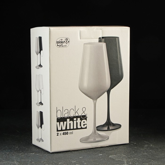 Набор бокалов для вина «Сандра», 450 мл, 2 шт, цвет белый - фото 3 - id-p199589919