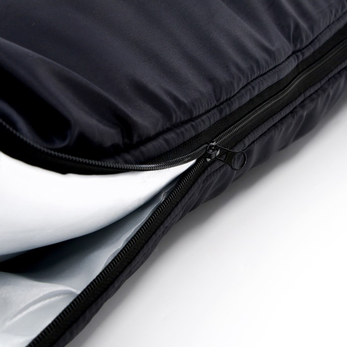 Спальный мешок туристический, цвет чёрный - фото 5 - id-p199594808