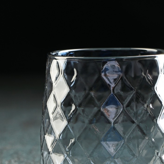 Набор питьевой из стекла Magistro «Дарк. Ромб», 5 предметов: кувшин 1,6 л, 4 кружки 350 мл, цвет серый - фото 6 - id-p199596810