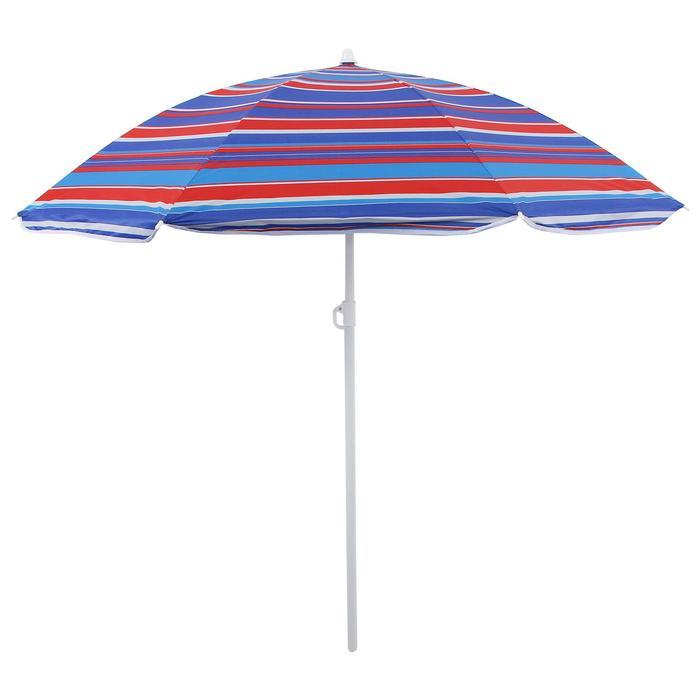 Зонт пляжный «Модерн» с механизмом наклона, серебряным покрытием, d=180 cм, h=195 см, цвет МИКС - фото 5 - id-p199594960