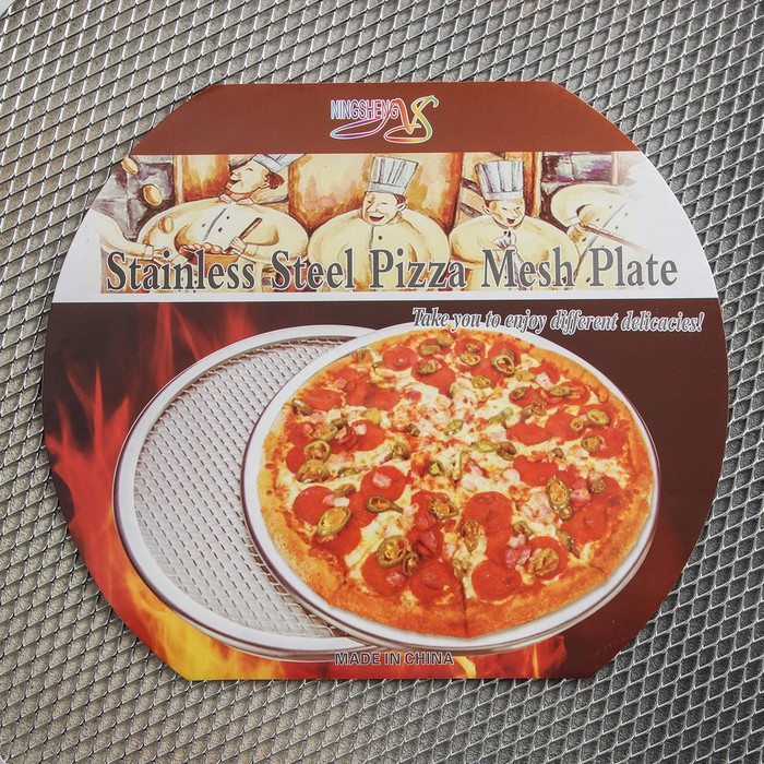 Форма для выпечки пиццы, d=33 см, цвет серебряный - фото 4 - id-p199589073