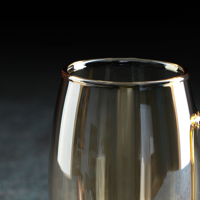 Набор питьевой из стекла Magistro «Голден», 5 предметов: кувшин 1,8 л, 4 кружки 300 мл, цвет золотой - фото 6 - id-p199596821
