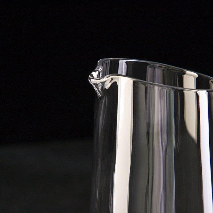 Набор питьевой из стекла Magistro «Гармония», 6 предметов: кувшин 1,1 л, 4 бокала 260 мл, поднос - фото 7 - id-p199596823