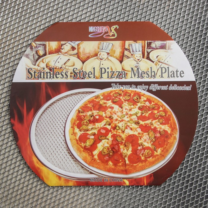 Форма для выпечки пиццы, d=35,5 см, цвет серебряный - фото 4 - id-p199589083
