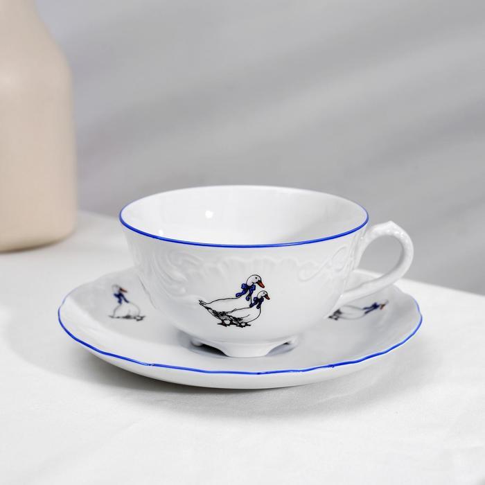 Чайный сервиз на 6 персон «Рококо. Гуси», 15 предметов - фото 9 - id-p199591016