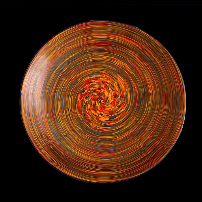 Блюдо интерьерное "Milan Glass", оранжевая, 48 × 48 см - фото 3 - id-p199593121