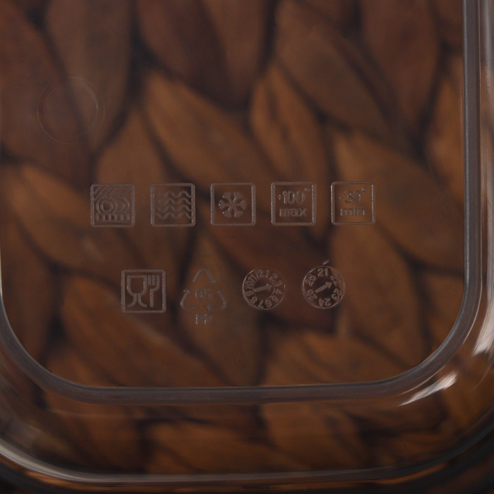 Набор контейнеров пищевых «Респект», 3 шт: 400 мл; 700 мл; 1,2 л, цвет графитовый - фото 7 - id-p199597195