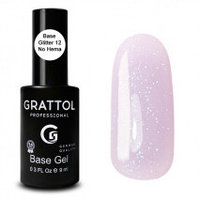 Grattol, БАЗА ГЛИТТЕР №12 КАУЧУКОВАЯ ДЛЯ ГЕЛЬ-ЛАКА GRATTOL RUBBER BASE GLITTER NO HEMA