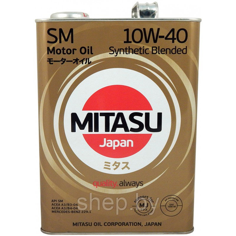 Моторное масло Mitasu Universal SL/CF 10W40 4L