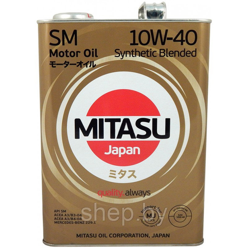 Моторное масло Mitasu Universal SL/CF 10W40 4L - фото 1 - id-p199609323