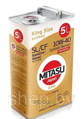 Моторное масло Mitasu Universal SL/CF 10W40 5L - фото 1 - id-p199609338