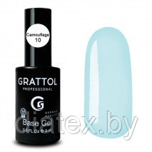 Grattol, КАМУФЛИРУЮЩАЯ БАЗА №10 ДЛЯ ГЕЛЬ-ЛАКА GRATTOL RUBBER BASE