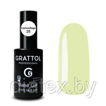 Grattol, КАМУФЛИРУЮЩАЯ БАЗА №26 ДЛЯ ГЕЛЬ-ЛАКА GRATTOL RUBBER BASE