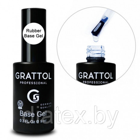 БАЗА КАУЧУКОВАЯ ДЛЯ ГЕЛЬ-ЛАКА NEW FORMULA GRATTOL RUBBER BASE GEL (9 мл)