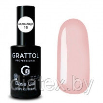 Grattol, КАМУФЛИРУЮЩАЯ БАЗА №16 ДЛЯ ГЕЛЬ-ЛАКА GRATTOL RUBBER BASE