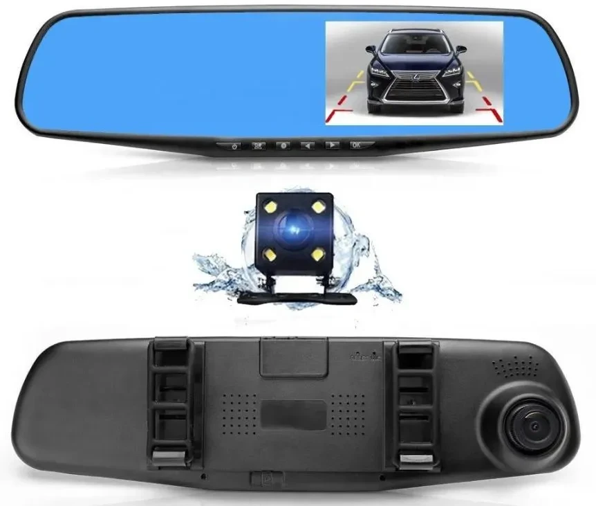 Видеорегистратор зеркало Vehicle Blackbox DVR с камерой заднего вида - фото 1 - id-p199612138