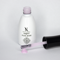 Nika Nagel, База SUPER FLEX Lily rubber, камуфлирующая c шиммером, средняя вязкость, 10 мл