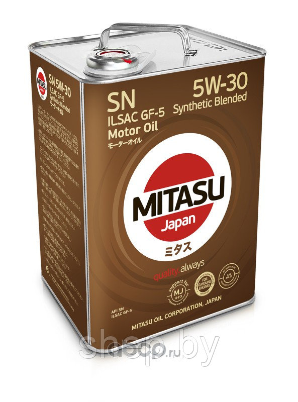 Моторное масло MITASU MOTOR OIL SN 5W-30 ILSAC GF-5 6L - фото 1 - id-p199614000