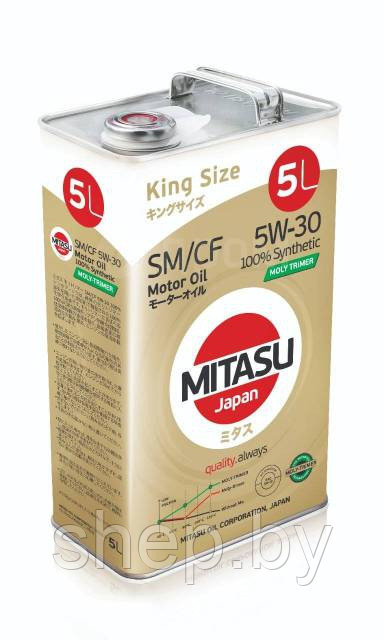 Моторное масло MITASU MOLY-TRiMER SM 5W-30 ILSAC GF-4 5L - фото 1 - id-p199614016