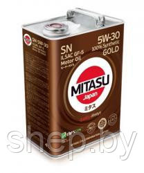 Моторное масло MITASU GOLD SN 5W-30 ILSAC GF-5 6L - фото 1 - id-p199614105