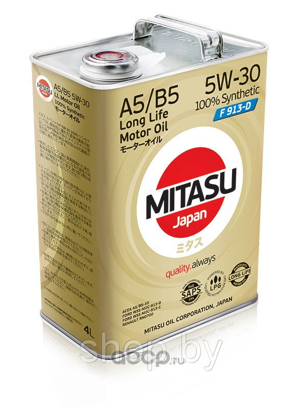 Моторное масло MITASU SPECIAL F 5W-30 4L - фото 1 - id-p199614118