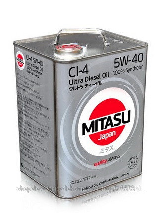 Моторное масло MITASU ULTRA DIESEL CI-4 5W-40 6L