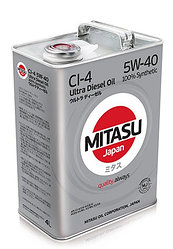 Моторное масло MITASU ULTRA DIESEL CI-4 5W-40  4L