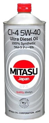 Моторное масло MITASU ULTRA DIESEL CI-4 5W-40 1L