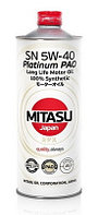 Моторное масло MITASU PLATINUM PAO SN 5W-40 1L