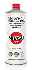 Моторное масло MITASU PLATINUM PAO SN 5W-40  1L