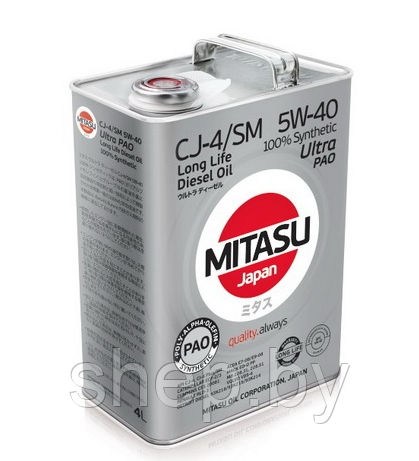 Моторное масло MITASU ULTRA DIESEL CJ-4/SM 5W-40 4L - фото 1 - id-p199614168