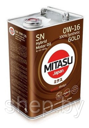 Моторное масло MITASU GOLD HYBRID SN 0W16 4L - фото 1 - id-p199614191