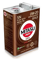 Моторное масло MITASU GOLD SN 0W-20 ILSAC GF-5 4L