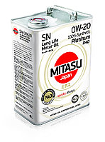 Моторное масло MITASU PLATINUM PAO SN 0W-20 4L