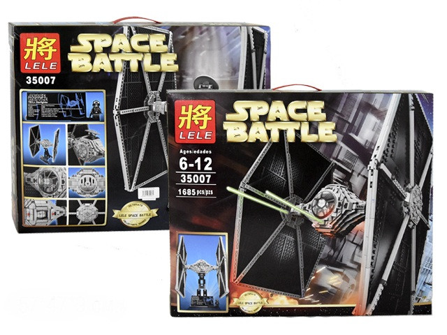 Конструктор Lele Space Battle 35007 «Истребитель TIE» 1685 дет. - фото 3 - id-p199614256