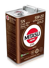 Моторное масло MITASU GOLD SN 5W-20 ILSAC GF-5   4L