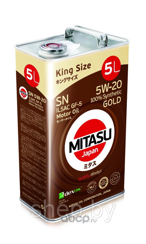 Моторное масло MITASU GOLD SN 5W-20 ILSAC GF-5   5L