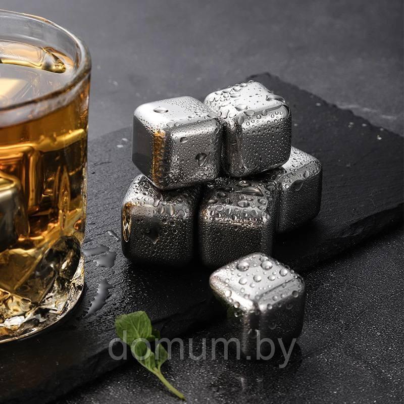 Камни для виски из высококачественной нержавеющей стали Kamille (6шт.) - фото 5 - id-p194029204