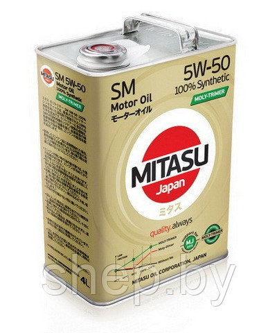 Моторное масло MITASU MOLY-TRiMER SM 5W-50 4L - фото 1 - id-p199614333