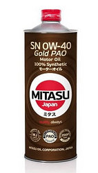 Моторное масло MITASU GOLD PAO SN 0W-40 1L