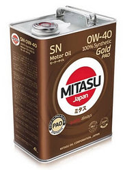 Моторное масло MITASU GOLD PAO SN 0W-40 4L