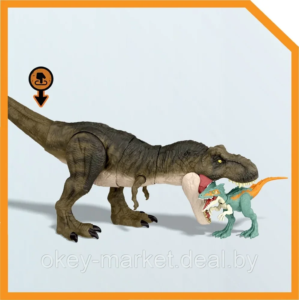 Фигурка Mattel Jurassic World Ти-Рекс большой HDY55 - фото 7 - id-p199614702