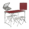 Складной туристический стол для пикника и 4 стула Folding Table Convenient to Take, фото 3