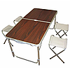 Складной туристический стол для пикника и 4 стула Folding Table Convenient to Take, фото 8