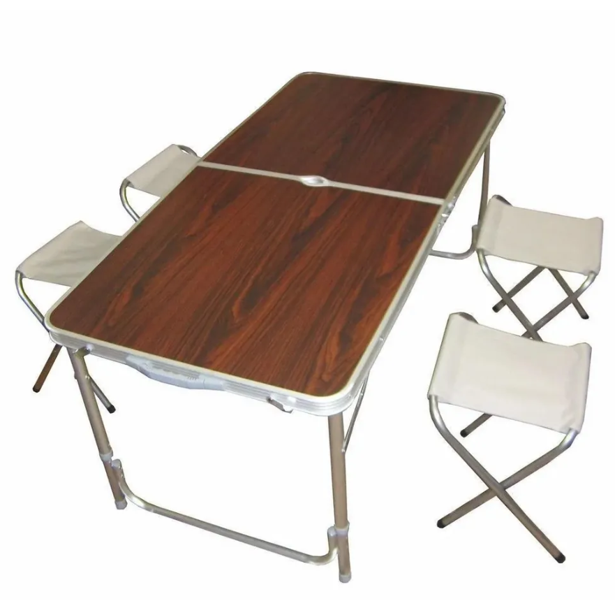 Складной туристический стол для пикника и 4 стула Folding Table Convenient to Take - фото 8 - id-p199614706