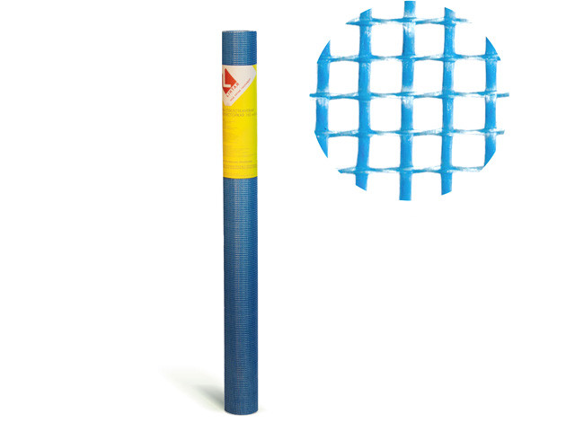 Стеклосетка штукатурная 5х5, 1мх10м, синяя, Mini (LIHTAR) - фото 1 - id-p199615194