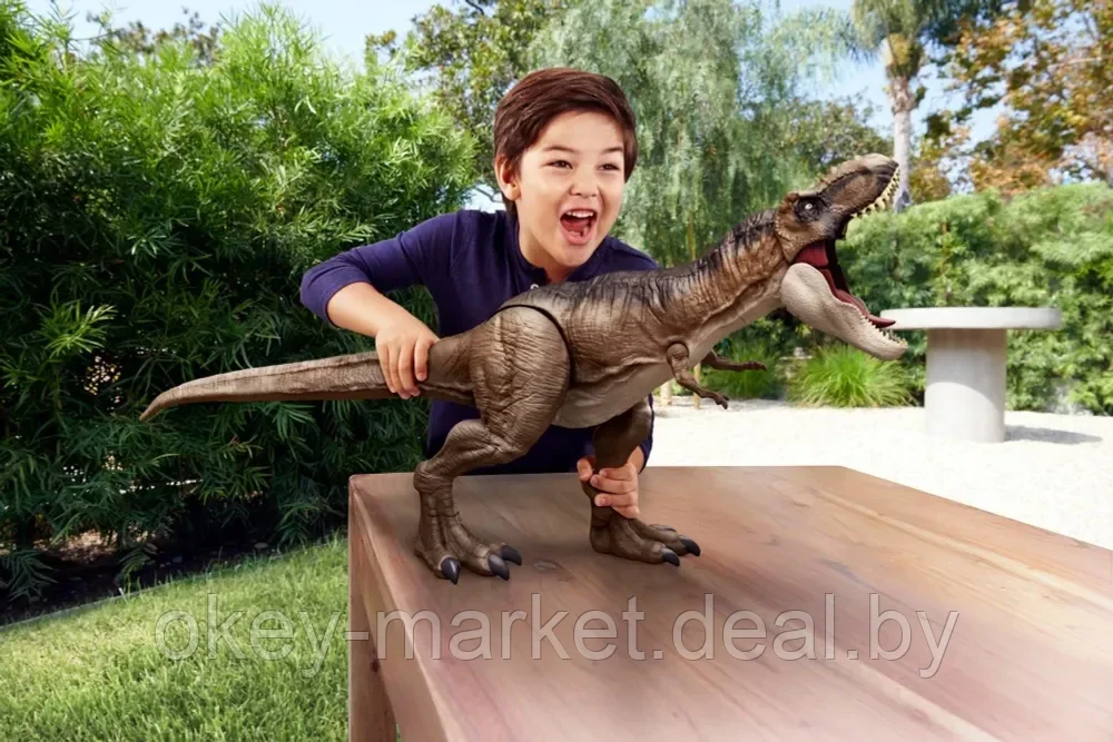 Фигурка Mattel Jurassic World Большой Тиранозавр Рекс HBK73 - фото 4 - id-p199616348