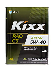 Моторное масло Kixx PAO C3 SN/CF 5W40 4L