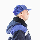 Шапка-кепка утеплённая "Мастер"(темно-синяя), фото 4